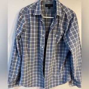 Banana Republic Blue and White Plaid Shirt
